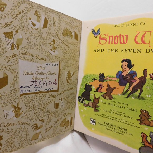 Walt Disney's Show White A Little Golden Book 1973 Vintage - Picture 3 of 4